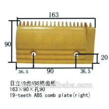 19 dentes ABS, Placa de Combate de Escada Rolante para Peças de Escada Rolante